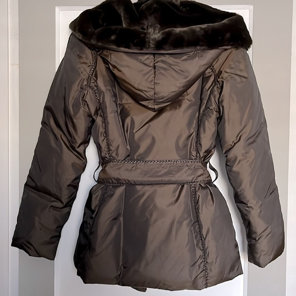 ZARA JACKET DOWN with faux fur collar and hood - Picture 3 of 13